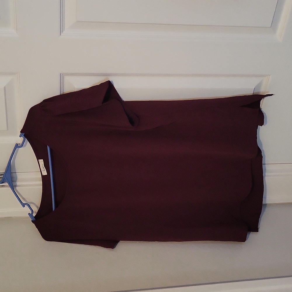 Maroon Short Sleeve Top